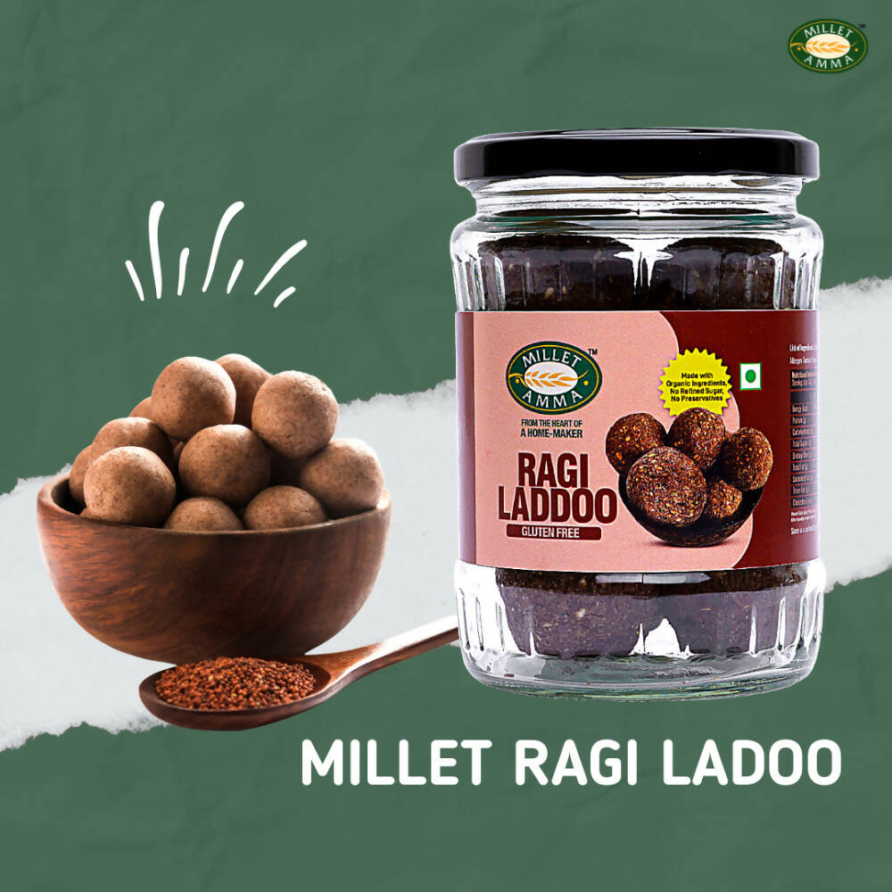 Millet Amma Ragi Laddoo- Made With Jaggery 