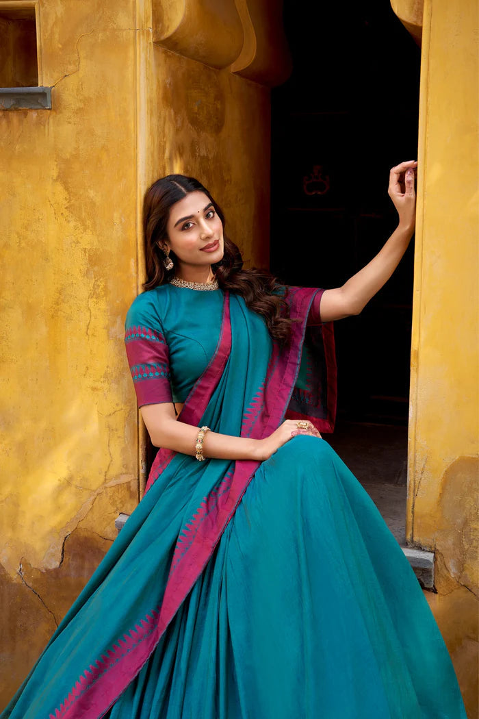 Evanik Pure Chanderi With Thread Work Lehenga Choli