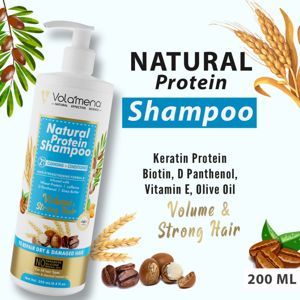 Volamena Natural Protein 2 In 1 Hair Shampoo  Grab2Buy Volamena Grab2Buy
