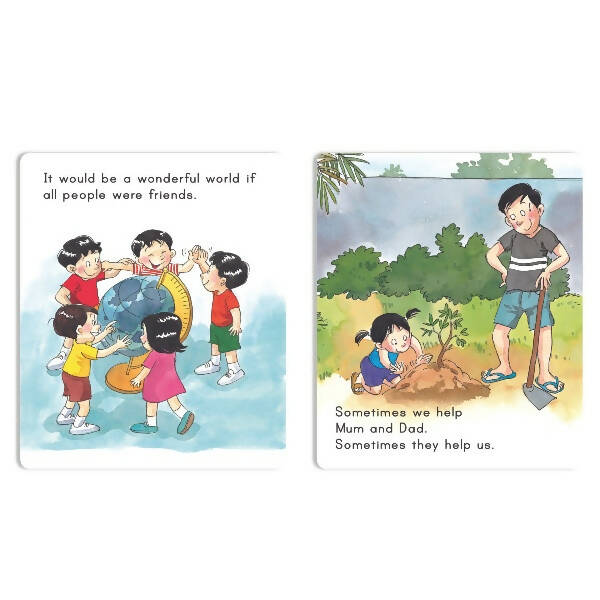 Jolly Scholars Social Well Being Stories Books Set of 8| Ages 3-6 Years| Learn Good Manner, Respect, Helping Everyone
