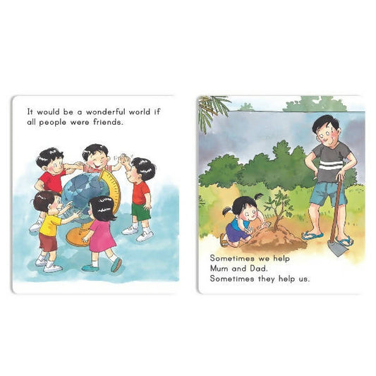 Jolly Scholars Social Well Being Stories Books Set of 8| Ages 3-6 Years| Learn Good Manner, Respect, Helping Everyone