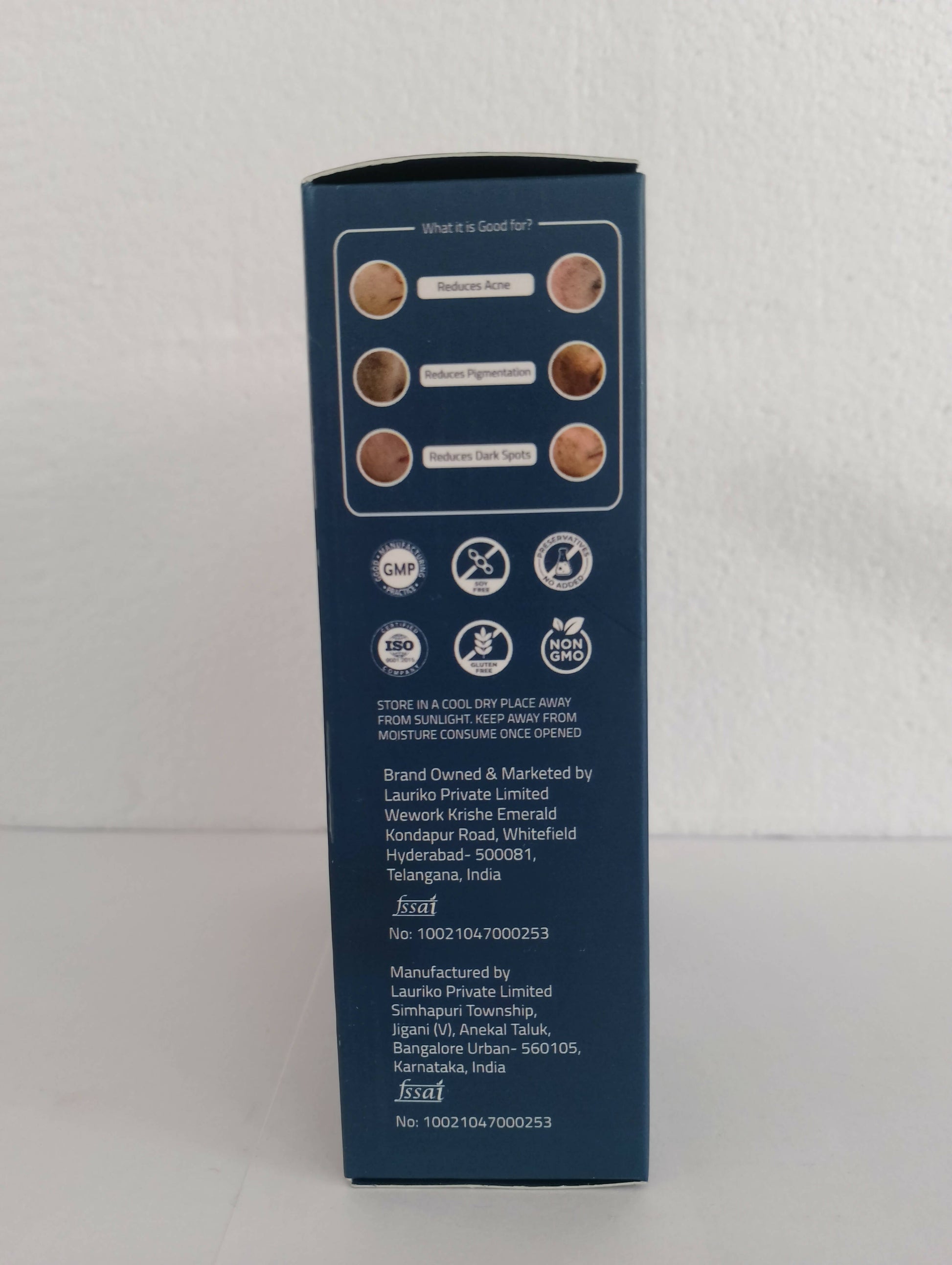 Laurik Skin Care Shots Supplement Powder For Women Lauric Acid, Papaya, Olives, Avocado, Cocoa & Green Tea - Vanilla