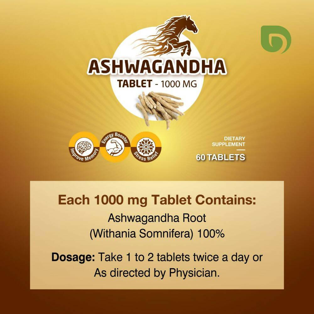 Dwibhashi Ashwagandha Tablets - Grab2buy