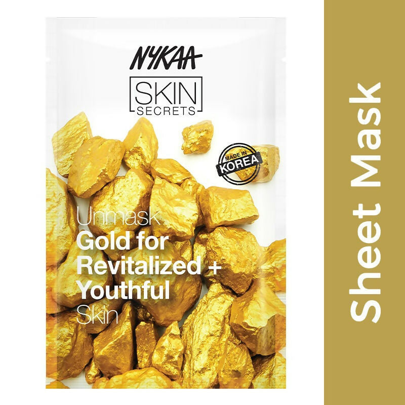 Nykaa Skin Secrets Exotic Indulgence Gold Sheet Mask For Revitalized & Youthful Skin 