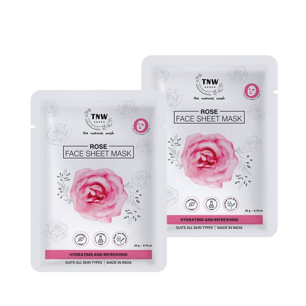 The Natural Wash Rose Face Sheet Mask  Grab2Buy The Natural Wash Grab2Buy