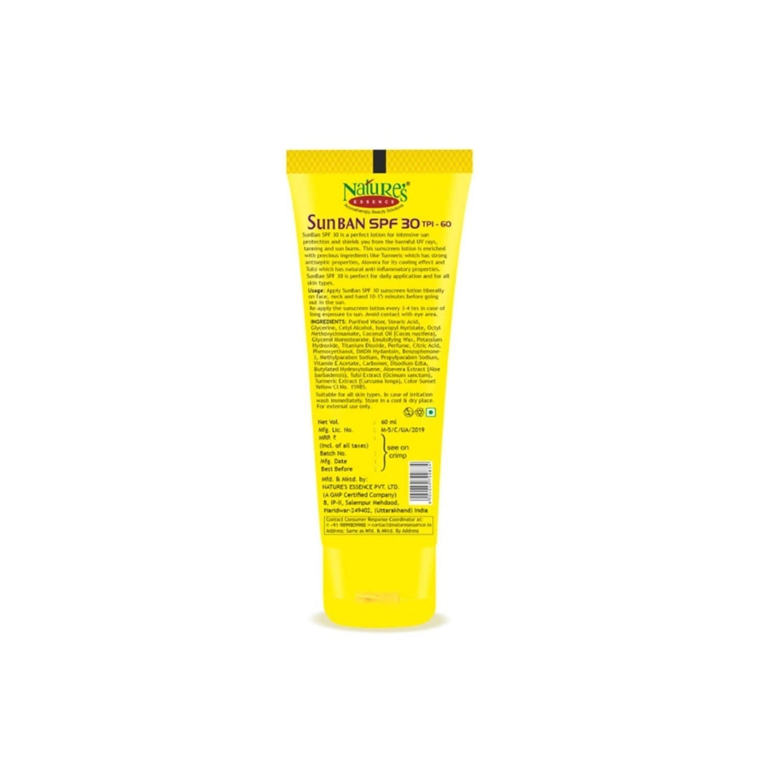 Nature's Essence Sun Ban Intense Lotion SPF 60 