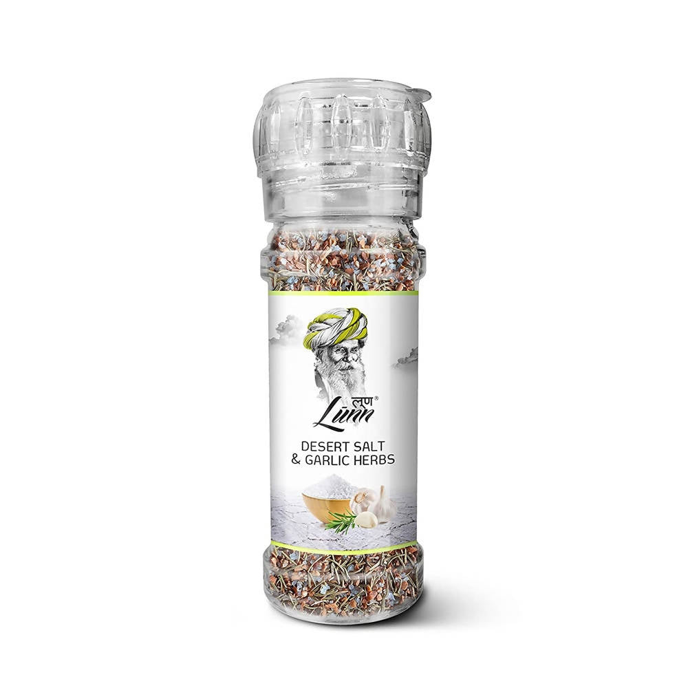 Lunn Desert Salt & Garlic Herbs with Grinder - Grab2buy