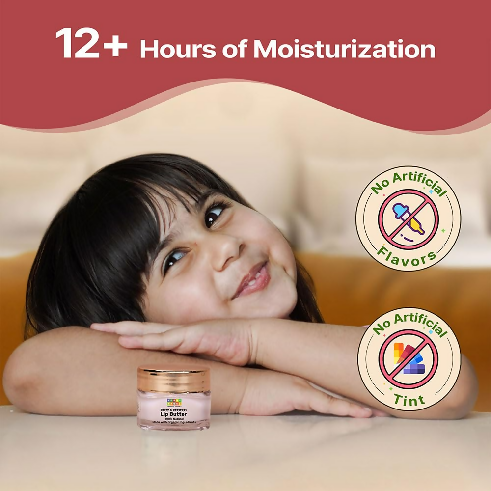 Herby Angel Baby Lip Balm - Nourishing Berry & Beetroot Lip Butter for Kids 