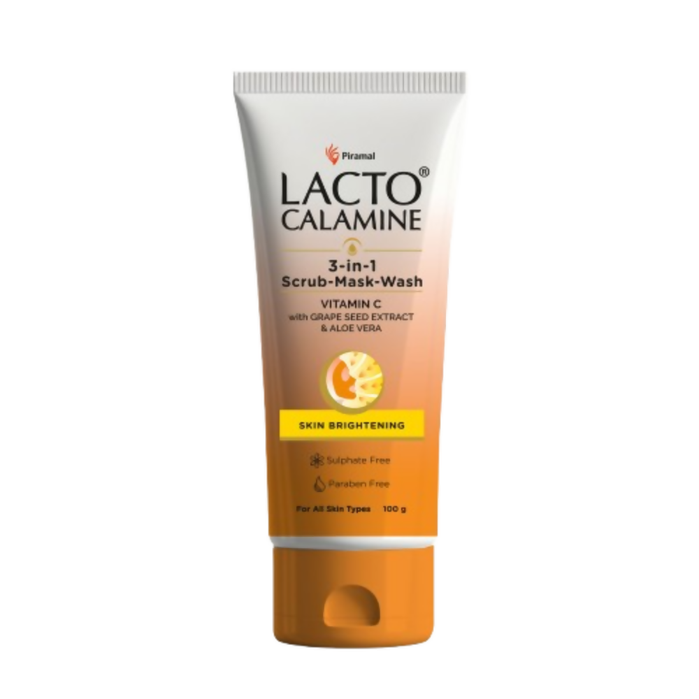 Lacto Calamine 3 - In - 1 Vitamin C Face Scrub - Mask - Wash 