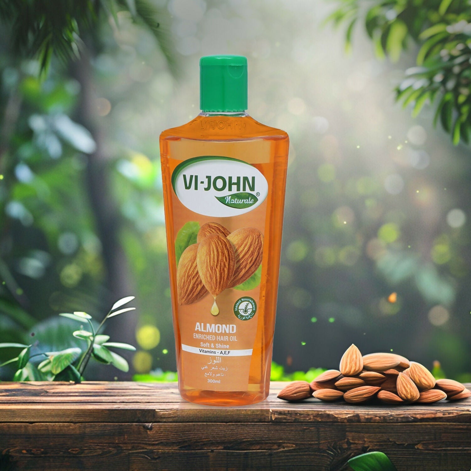 VI-JOHN Naturale Almond Enriched Hair Oil Soft & Shine With Vitamin A,E & F  Grab2Buy VI-JOHN Grab2Buy