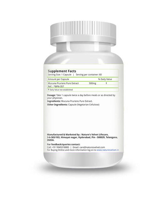 Nature's Velvet Mucuna Pruriens Capsules