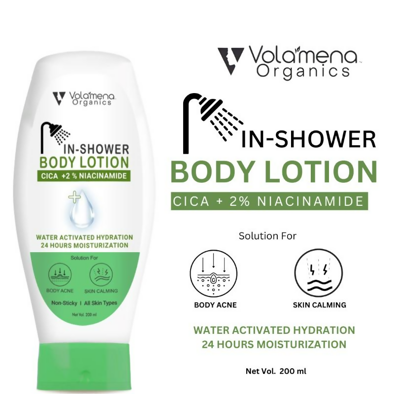 Volamena Cica & Niacinamide In-Shower Body Lotion With Aloevera  Grab2Buy Volamena Grab2Buy