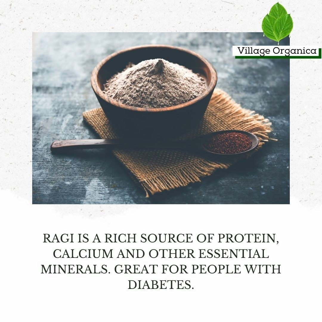 Village-Organica Ragi Flour Millet Flour  Grab2Buy Village-Organica Grab2Buy