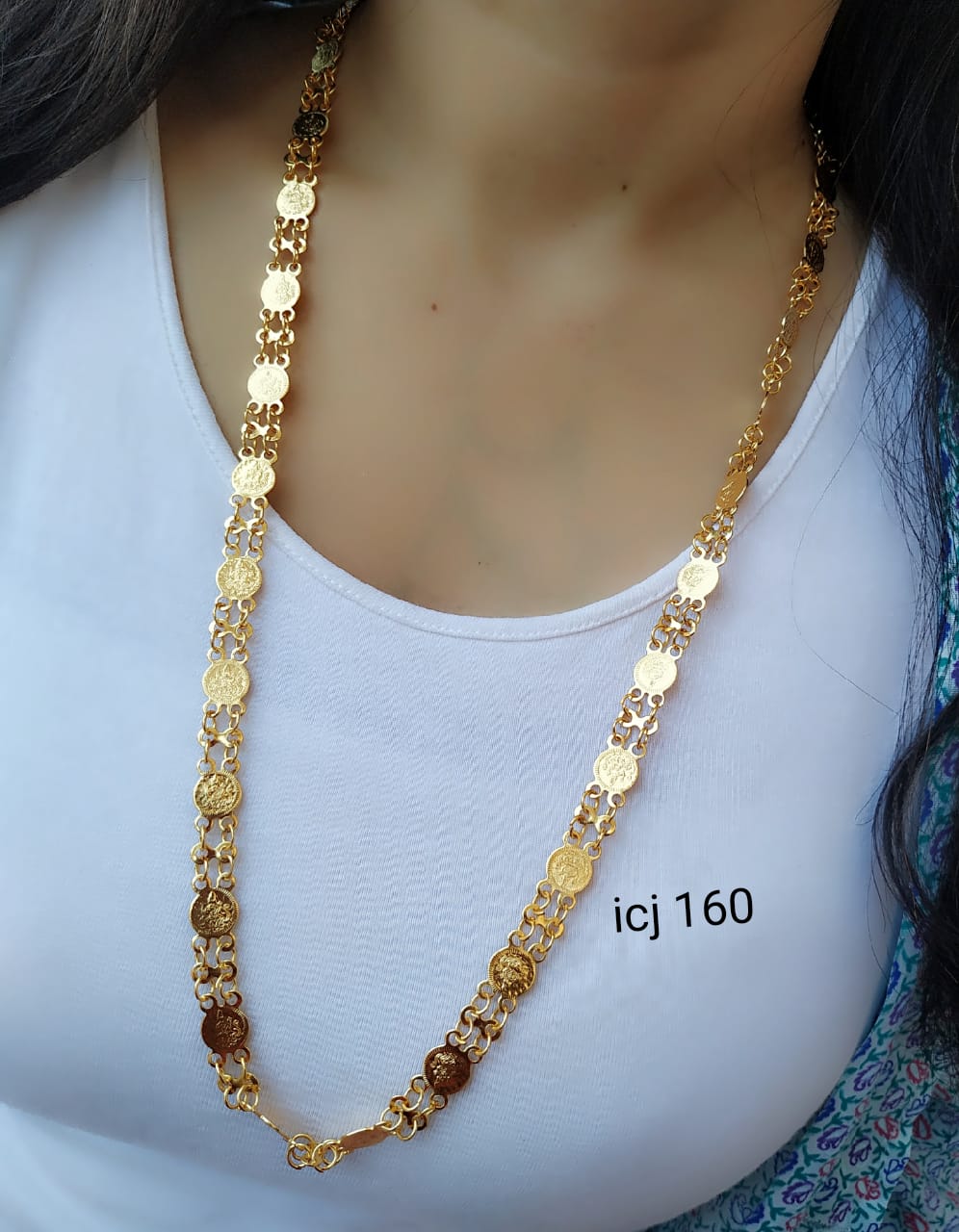 Gold-Polished Alloy Goddess Laxmi Ginni Chain - The Pari | Swadesiicart