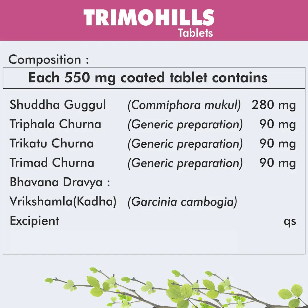 Herbal Hills Ayurveda Trimohills Tablets 