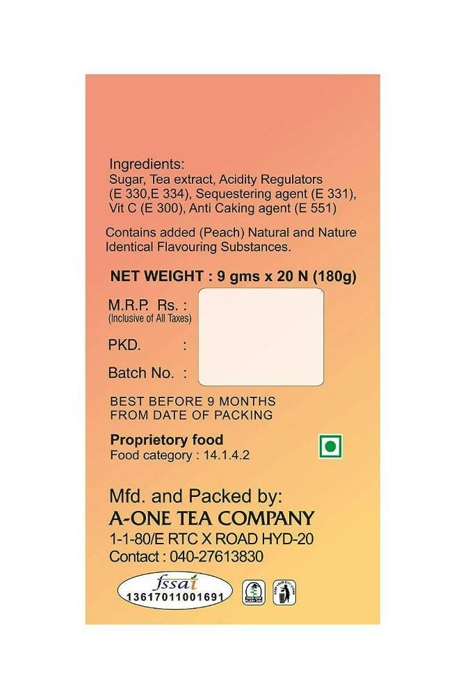 A-One ICE TEA Peach Flavour Instant - Grab2buy