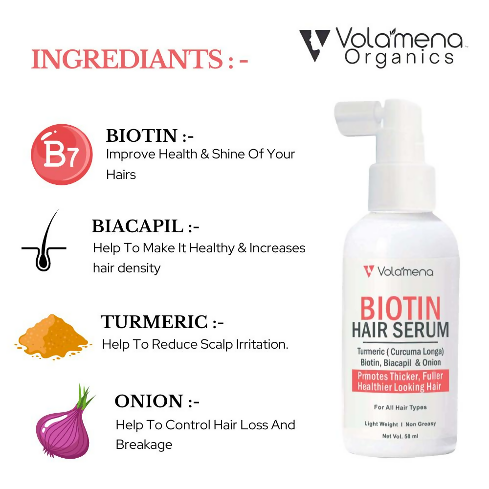 Volamena Biotin Hair Serum Promotes Thicker  Grab2Buy Volamena Grab2Buy