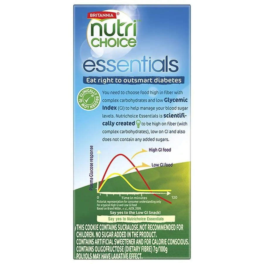 Britannia NutriChoice Essentials Oats Cookies - No Added Sugar 