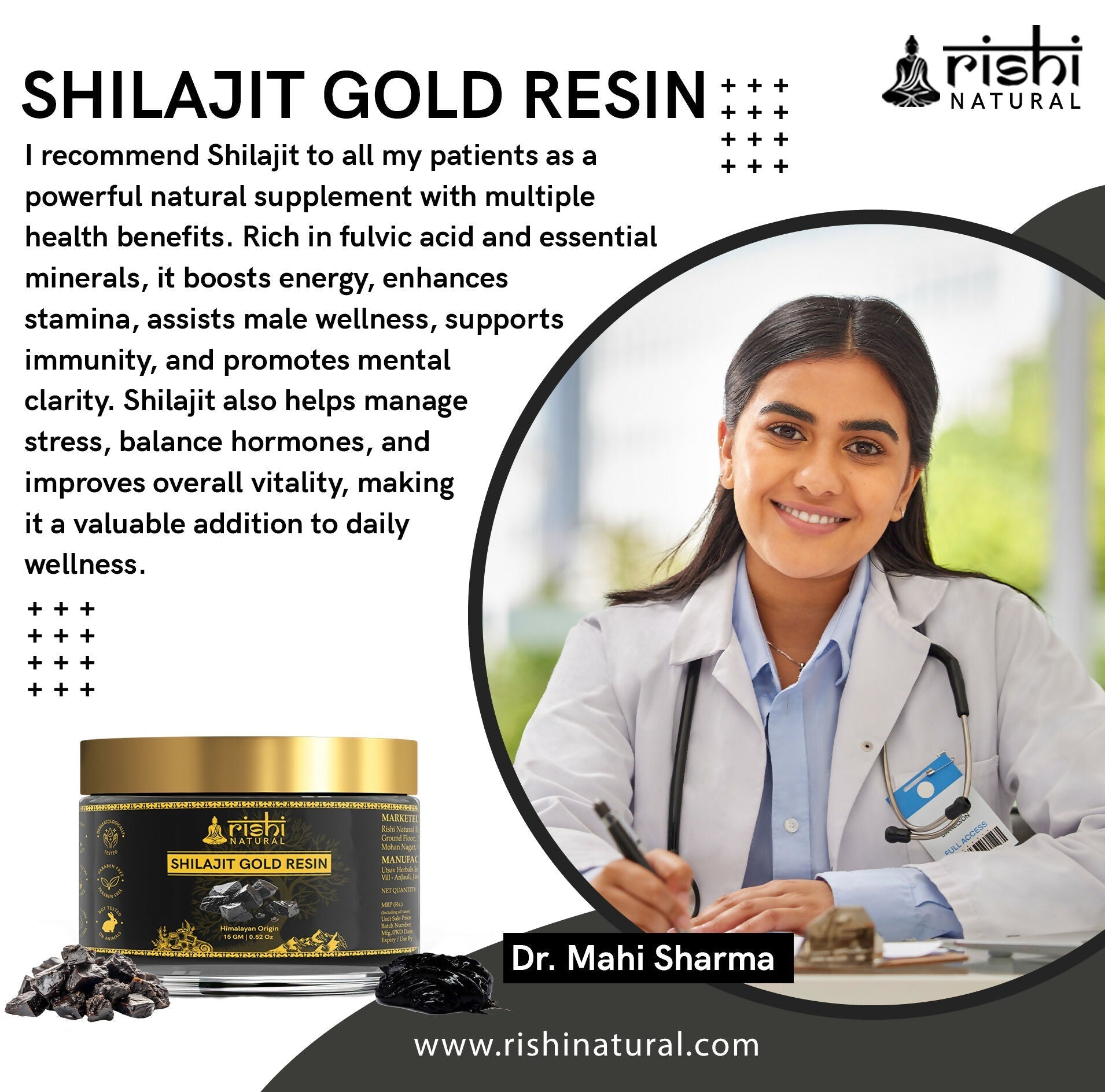 Rishi Natural Himalayan SJ Gold Resin 