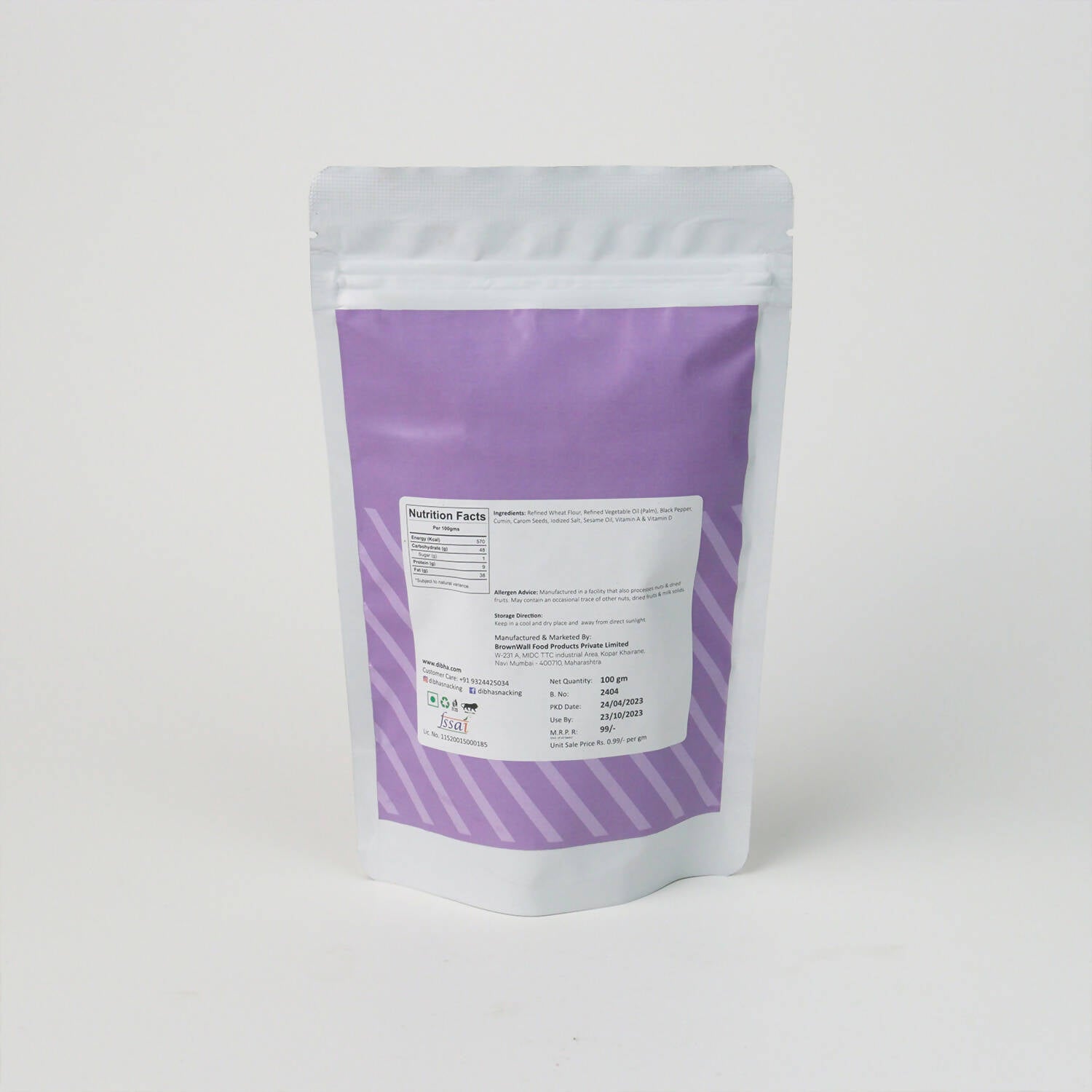 Dibha - Honest Snacking Jeera Puri Snack - Grab2buy