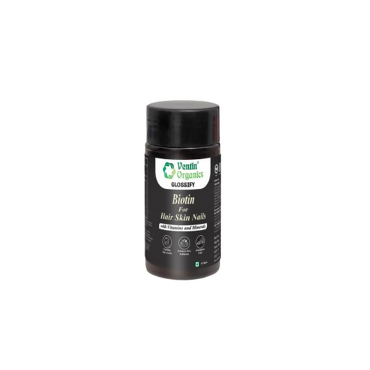 Ventin Organics Glossify Biotin Hair, Skin & Nails Tablets  Grab2Buy Ventin Organics Grab2Buy