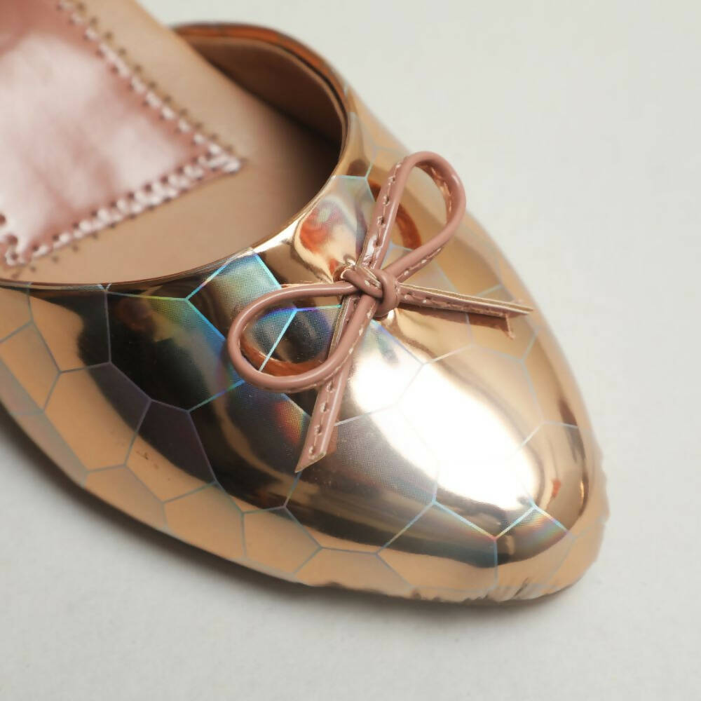 Tiny Bugs Girls Party Wear Ballerinas Heels - Peach  Grab2Buy Tiny Bugs Grab2Buy