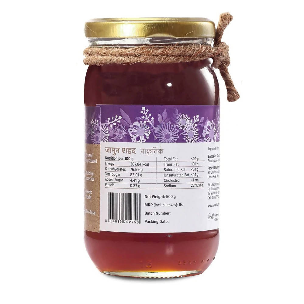 Conscious Food Natural Jamun Raw Honey 