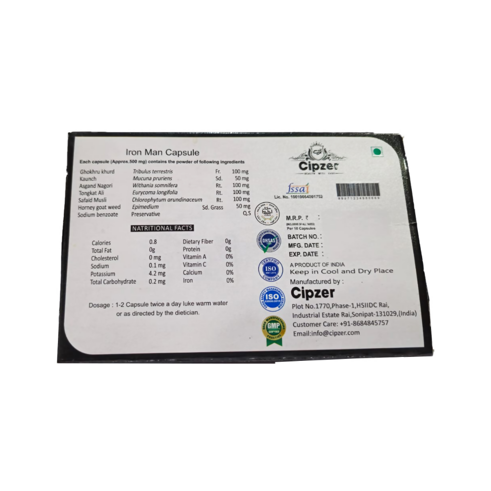 Cipzer IronMan Capsules - Grab2buy