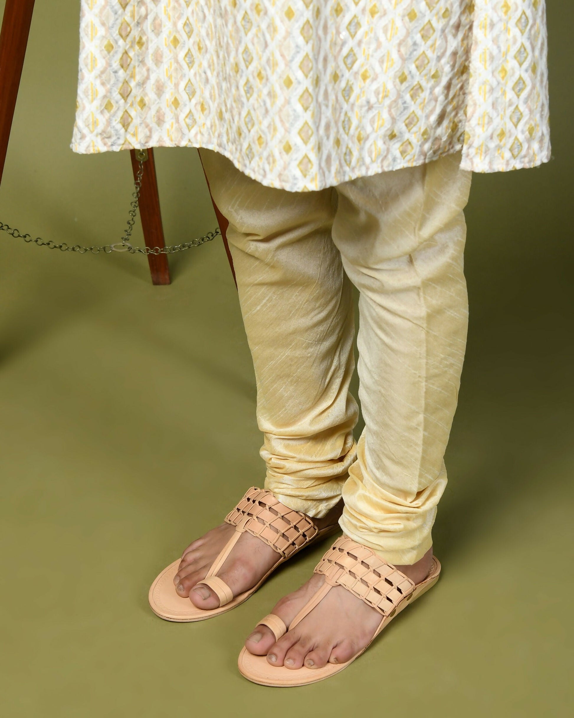 Stepsoft Natural Leather Kolhapuri Chappals For Men – Ideal For Kurta & Ethnic Wear