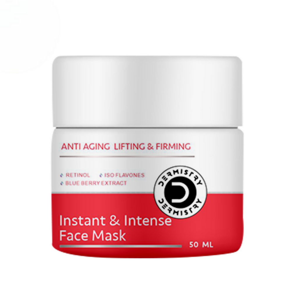 Dermistry Anti Aging Instant Intense Face Mask Retinol Blue Berry Lifting Firming Skin Tightening 