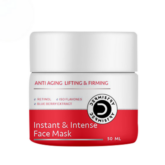 Dermistry Anti Aging Instant Intense Face Mask Retinol Blue Berry Lifting Firming Skin Tightening 