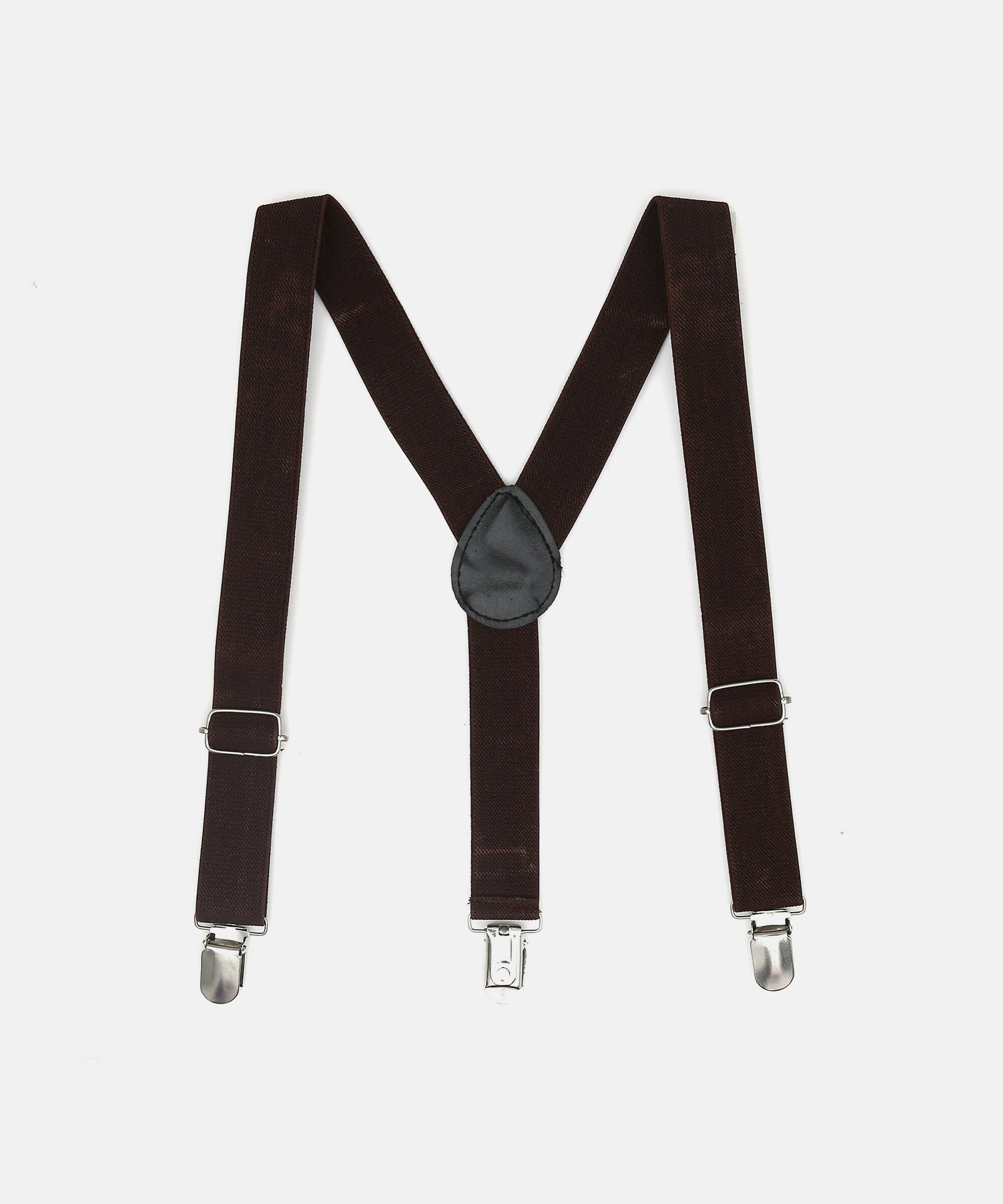 Manet Boys Solid Suspenders - Brown