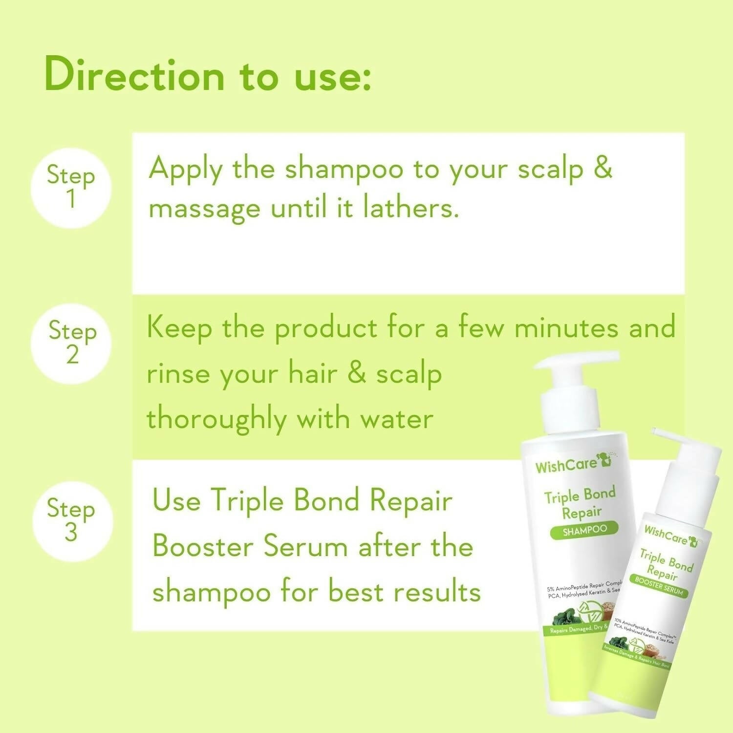 WishCare Triple Bond Repair Shampoo  Grab2Buy Wishcare Grab2Buy