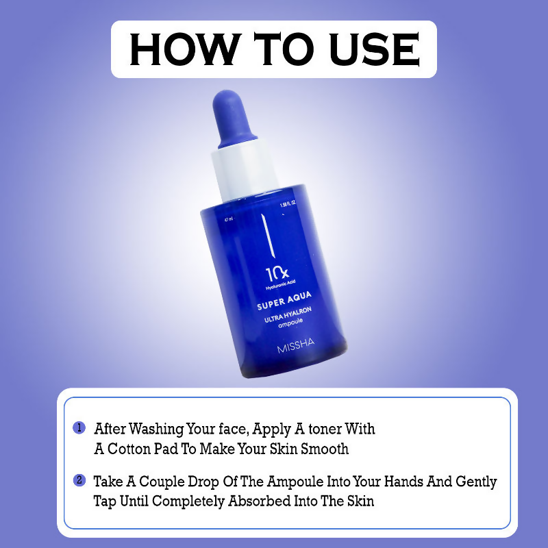 Missha Super Aqua Ultra Hyalron Ampoule  Grab2Buy Missha Grab2Buy