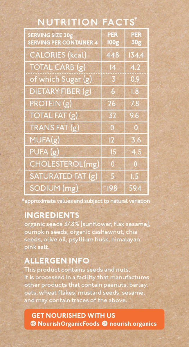 Nourish Organics Pumpkin Seed Mix 