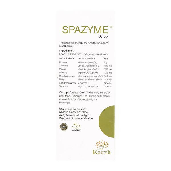 Kairali Ayurvedic Spazyme Syrup 