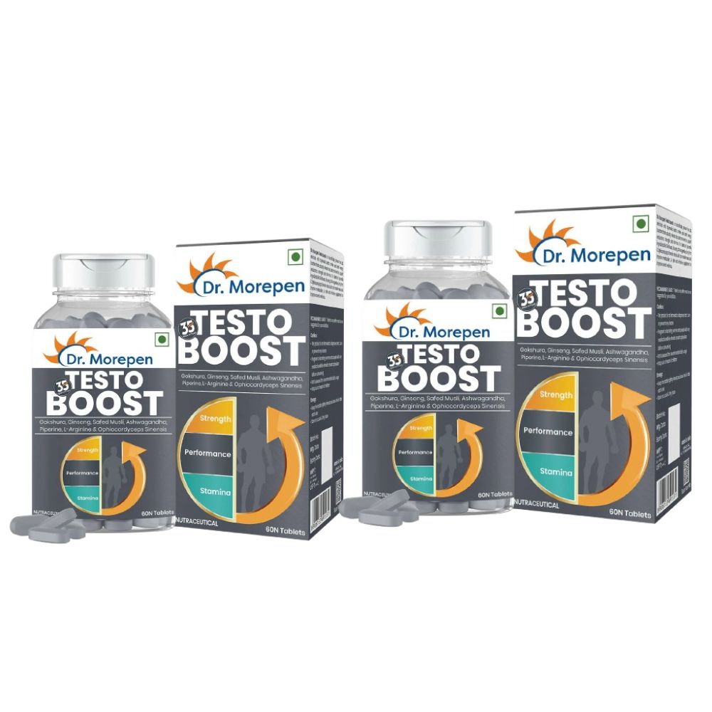 Dr. Morepen Testo Boost For Men | Increases Energy Stamina & Muscle Growth 