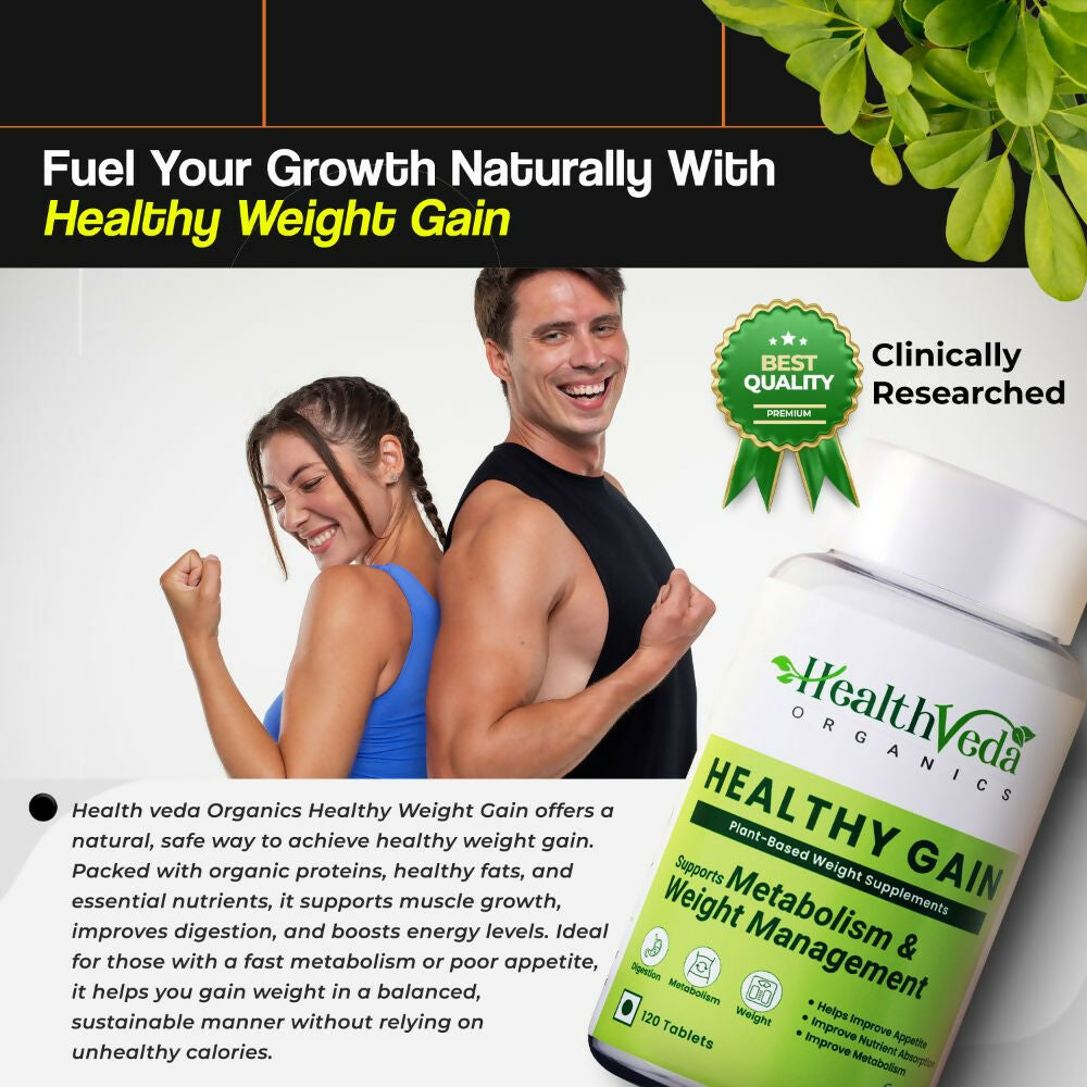 Health Veda Organics Healthy Gain Tablets 