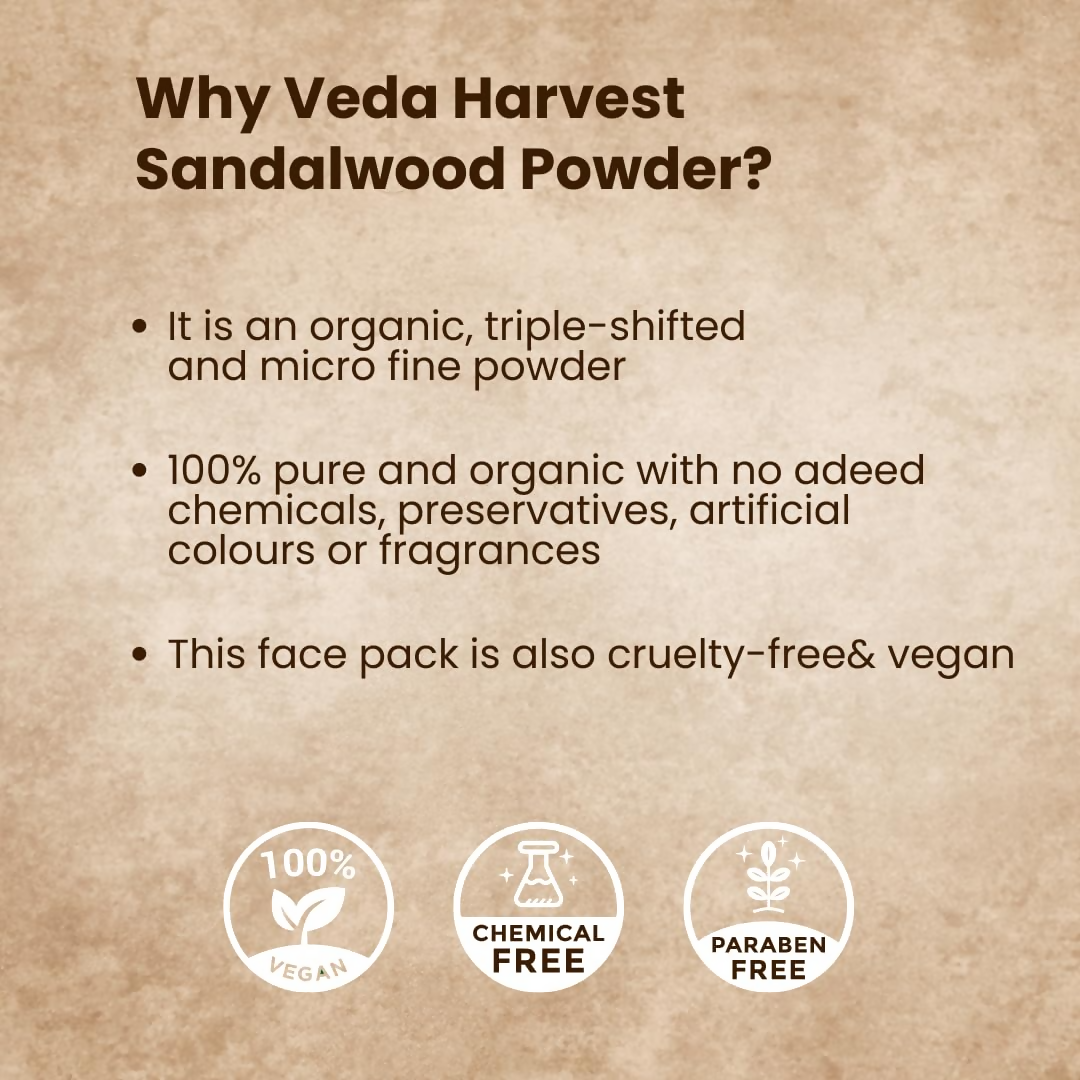 Veda Harvest Sandalwood Powder For Glowing Skin  Grab2Buy Veda Harvest Grab2Buy