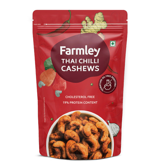 Grab2Buy Thai Chilli Cashews - Roasted  Grab2Buy Farmley Grab2Buy