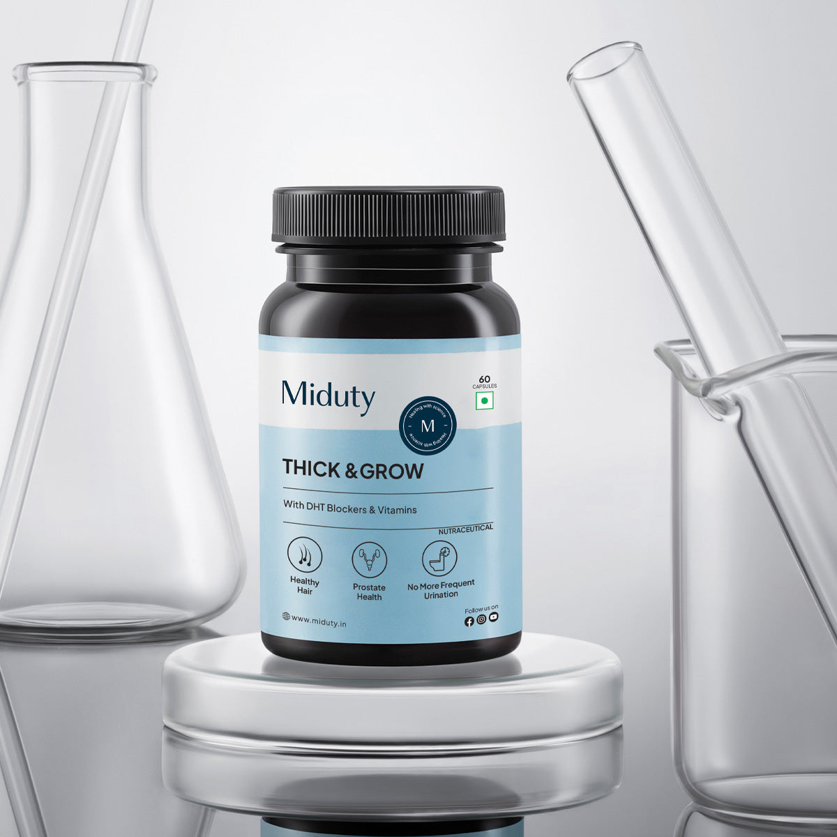 Miduty by Palak Notes Thick & Grow Capsules - Grab2buy