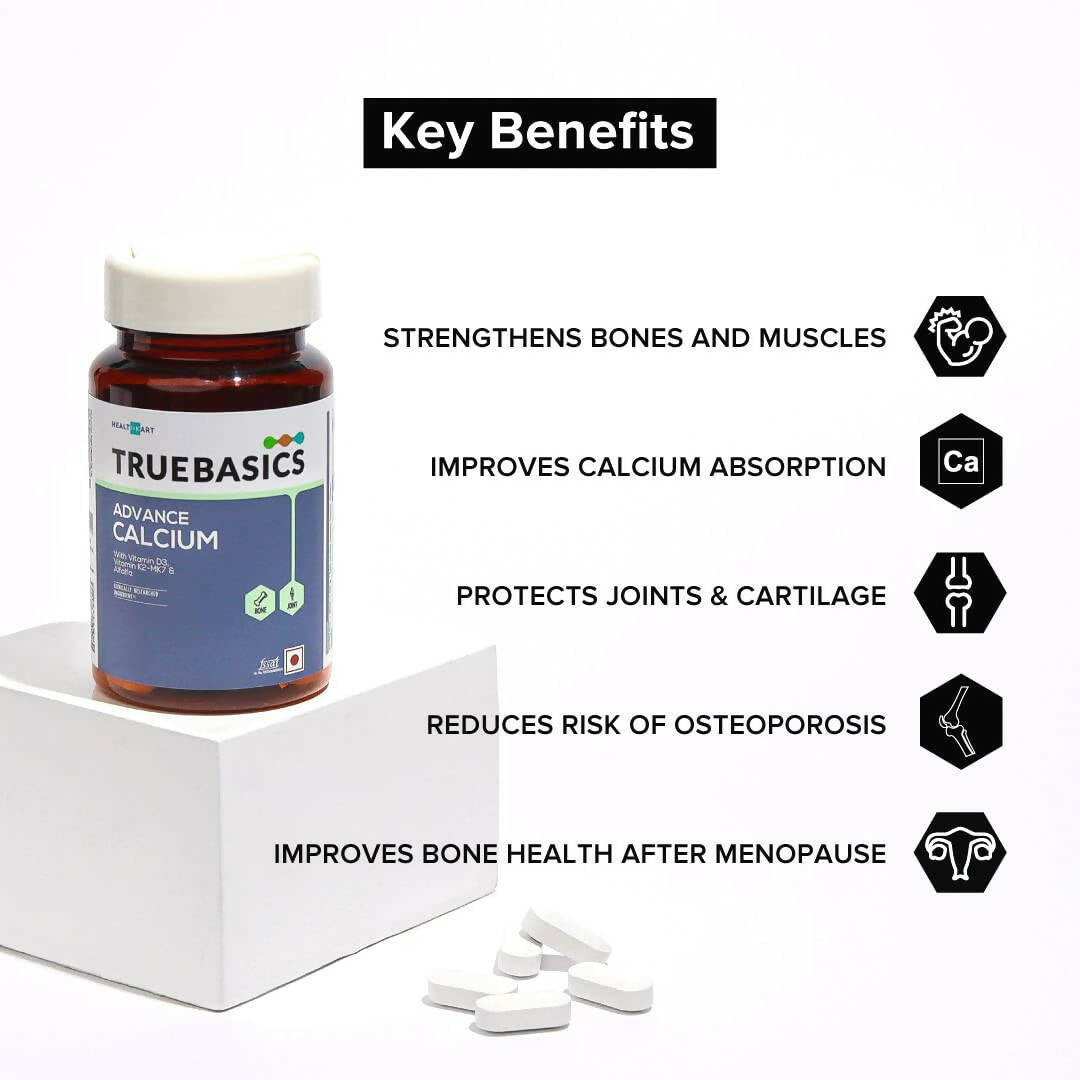 TrueBasics Advance Calcium Tablets for Women and Men 
