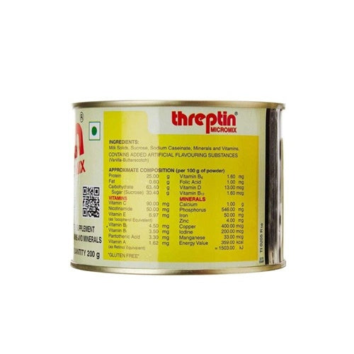 Threptin Micromix High Protein Milk Addon - 200 g (Vanilla)  Grab2Buy Threptin Grab2Buy