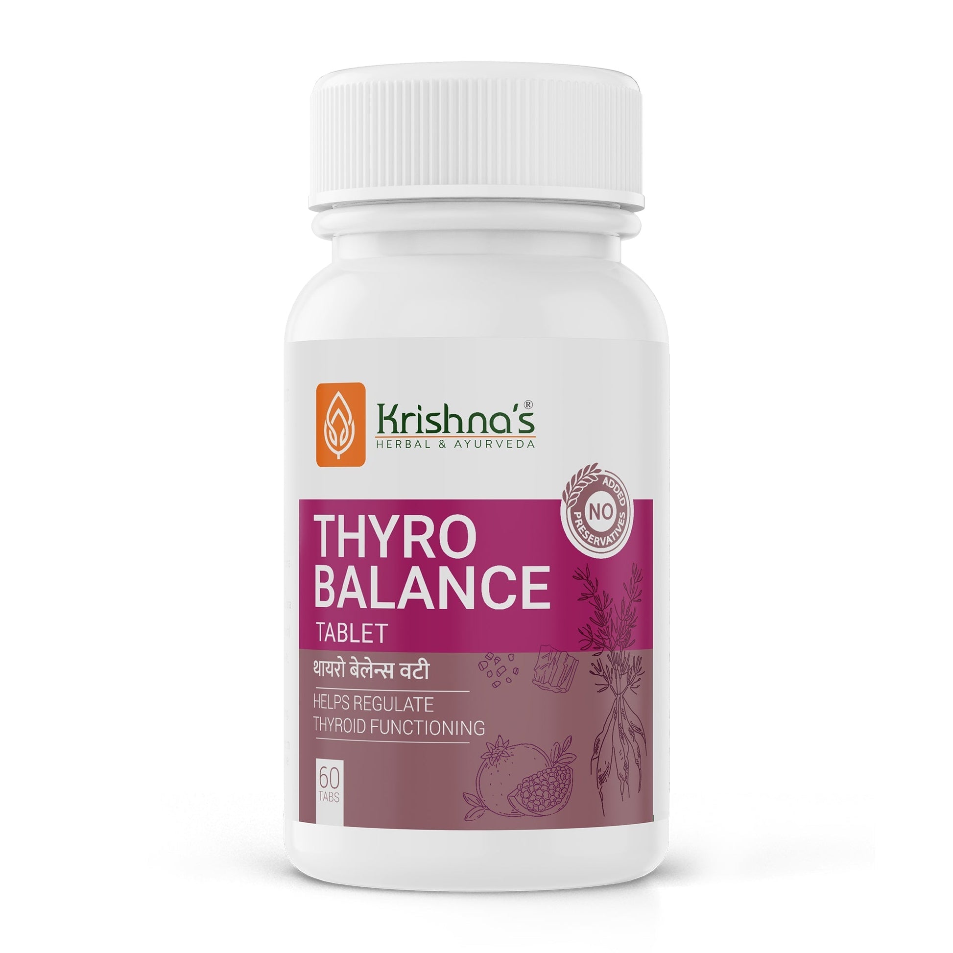 Krishna'S Herbal & Ayurveda Thyro Balance Tablets 