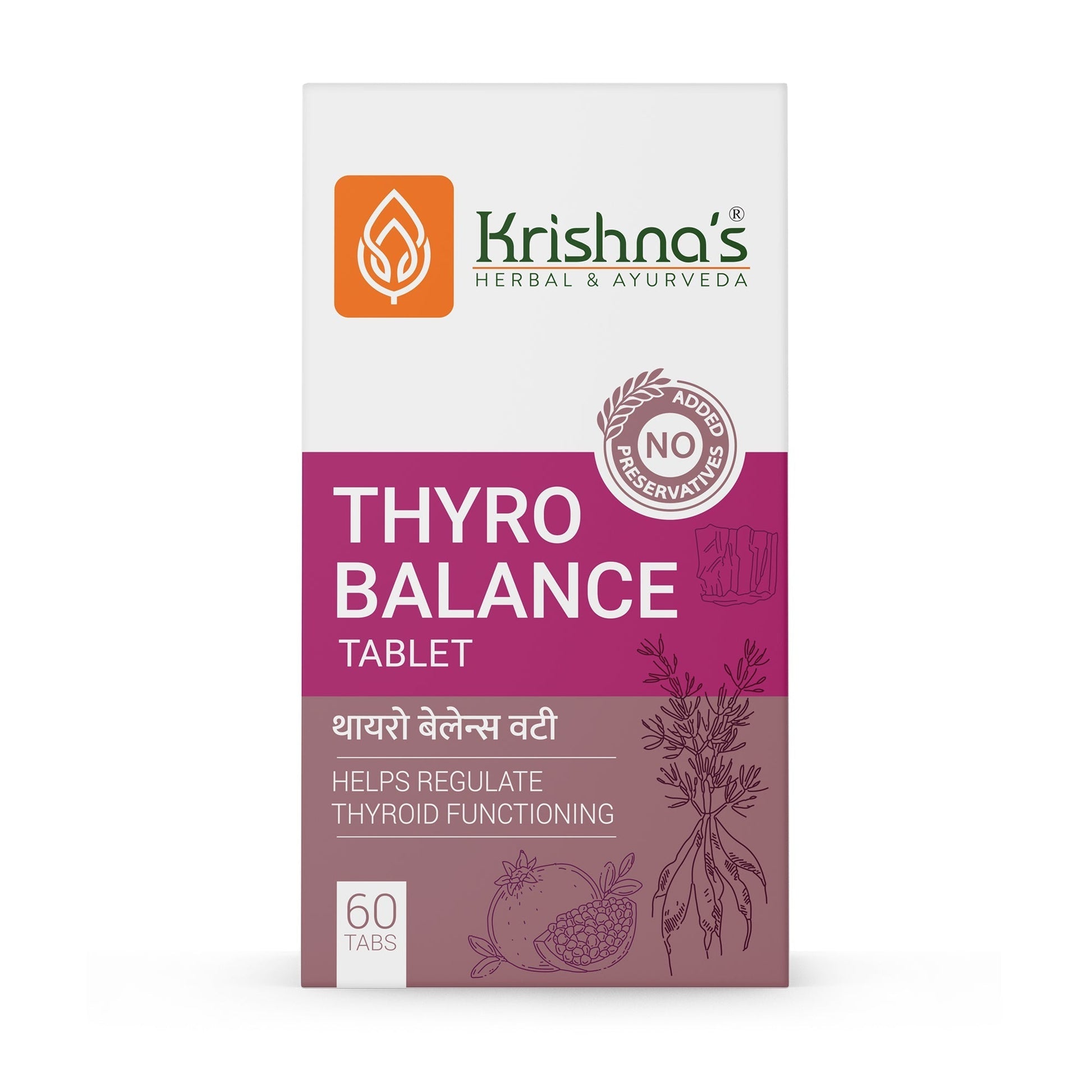 Krishna'S Herbal & Ayurveda Thyro Balance Tablets 