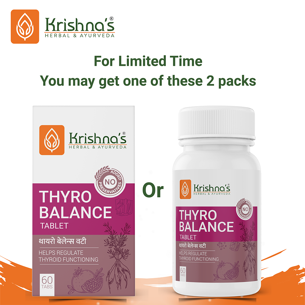 Krishna'S Herbal & Ayurveda Thyro Balance Tablets 