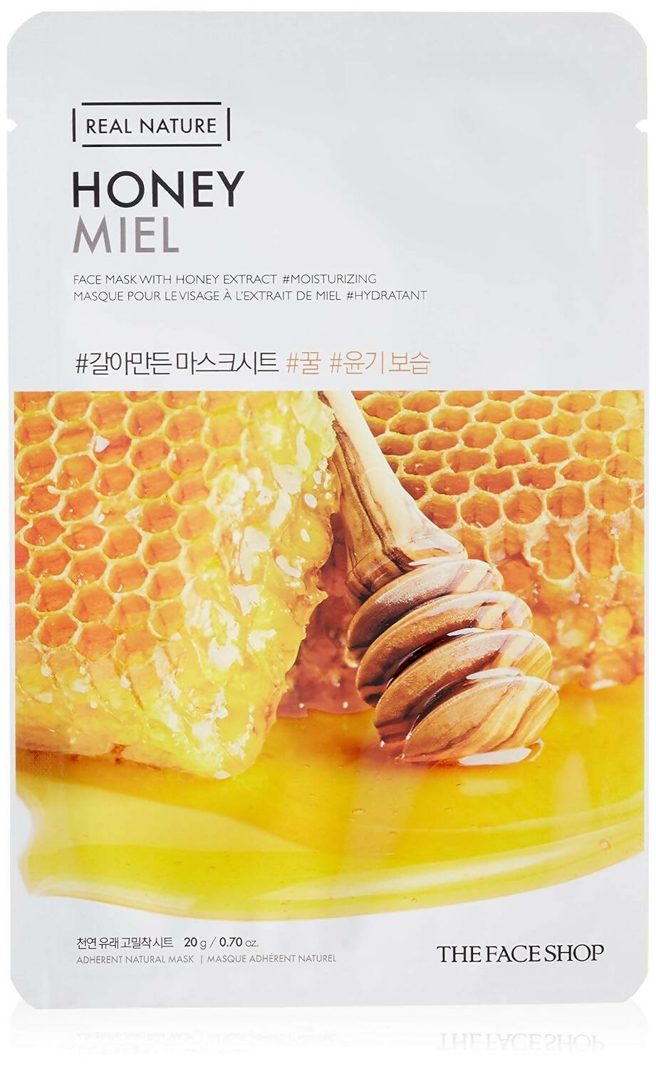 The Face Shop Real Nature Honey Face Mask - Korean Skincare 