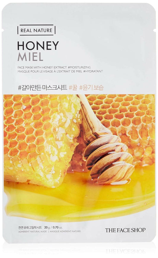 The Face Shop Real Nature Honey Face Mask - Korean Skincare 