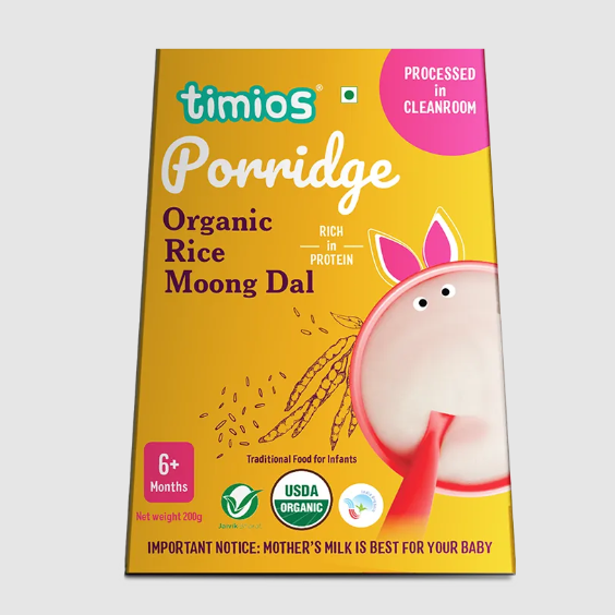 Timios Organic Rice Moong Dal Porridge  Grab2Buy Timios Grab2Buy