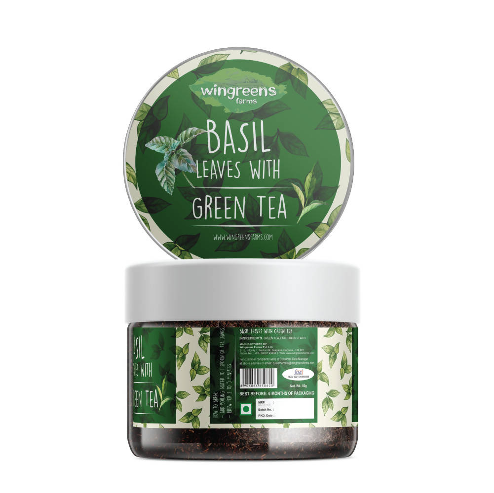 Wingreens Farms Basil Leaves With Green Tea  Grab2Buy Wingreens Farms Grab2Buy